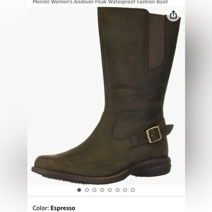Merrell Women's Andover Peak Waterproof Fashion Boots In Brown NEW size 10.5